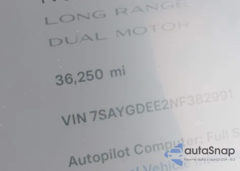 2022 Tesla Model Y Long Range Dual Motor All-Wheel Drive from USA, damaged, VIN 7SAYGDEE2NF382991
